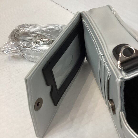 IHKWIP Call-Me-Later Cell Phone Crossbody with RFID Card Slots Silver A629776 - Picture 4 of 13